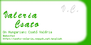 valeria csato business card